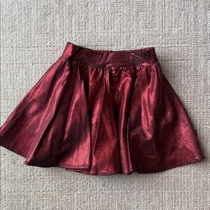 Pixie Lane Metallic Red Girls Skirt